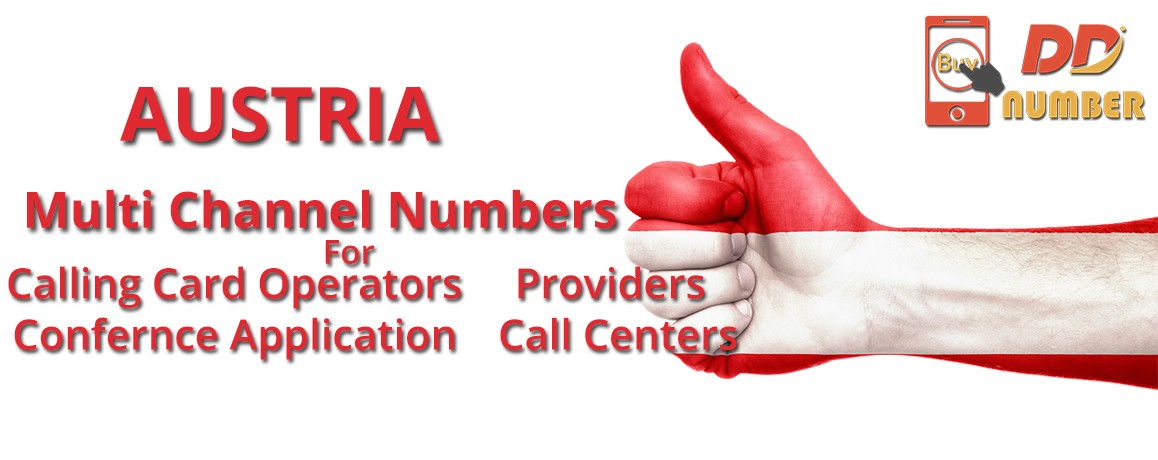 Austria DDI Phone Numbers with unlimited channels  Calling Cards|  Call Centers